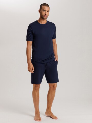 Hanro Pajama pants ' Night & Day ' in Blue