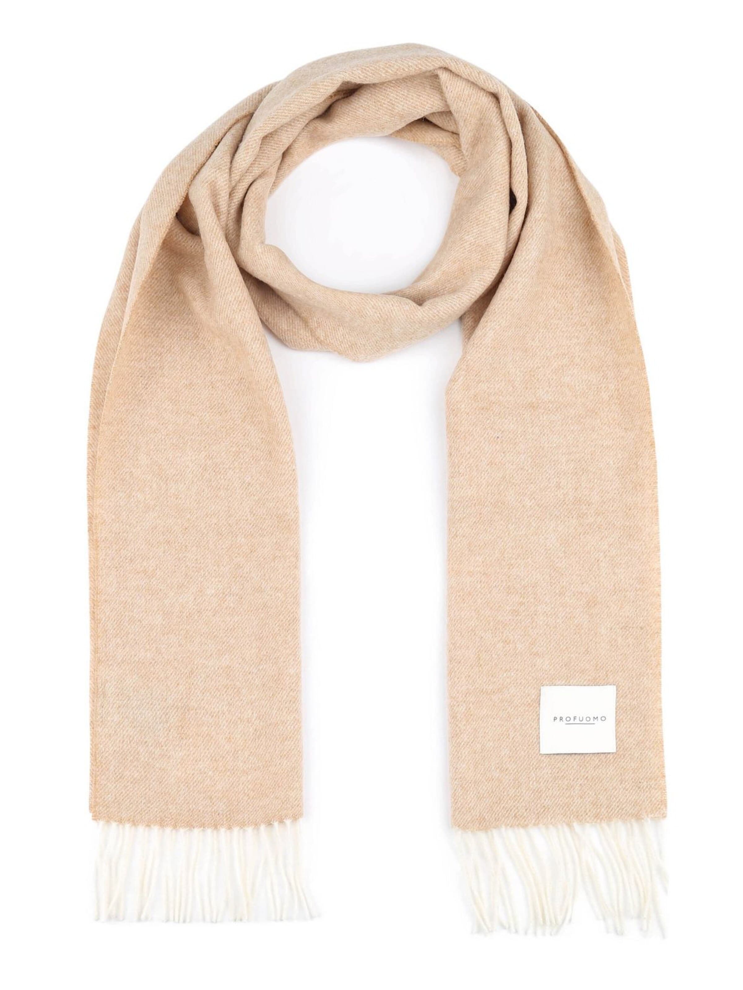 Profuomo Sjaal in Beige: voorkant