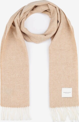 Écharpe Profuomo en beige : devant