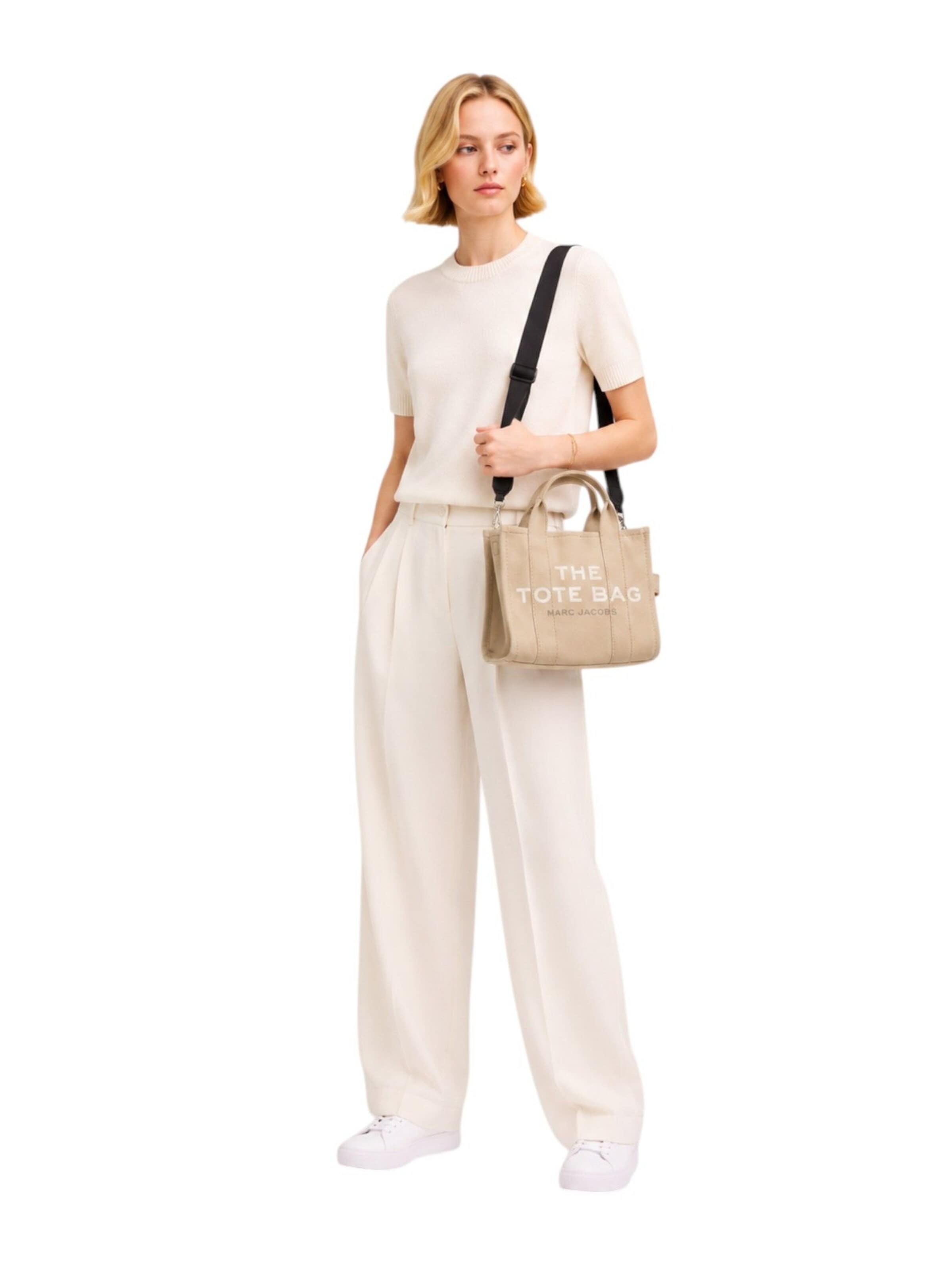 Marc Jacobs - Bolso de mano 'Small Tote 26x13x21 cm' en beige