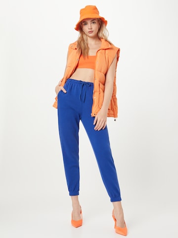 PIECES Tapered Pants 'Chilli' in Blue