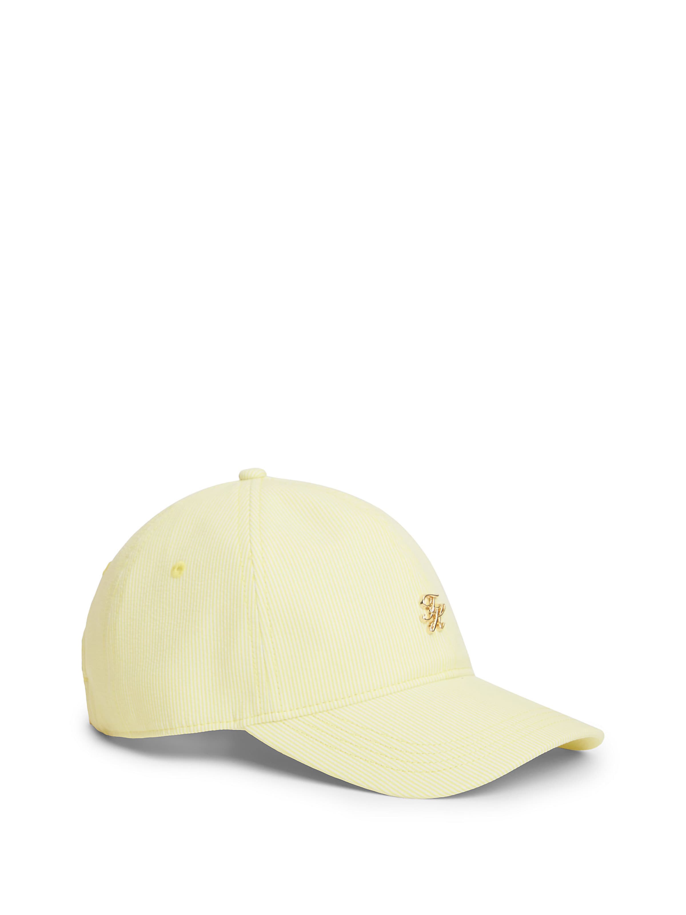 TOMMY HILFIGER Cap 'Seersucker' in pastellgelb / gold, Produktansicht