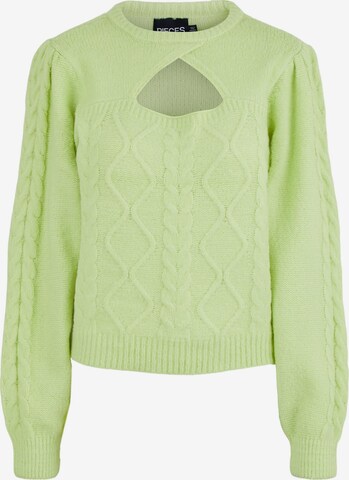 PIECES Sweater 'Dessia' in Green: front