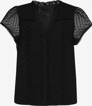 Camicia da donna di DreiMaster Klassik in nero: frontale