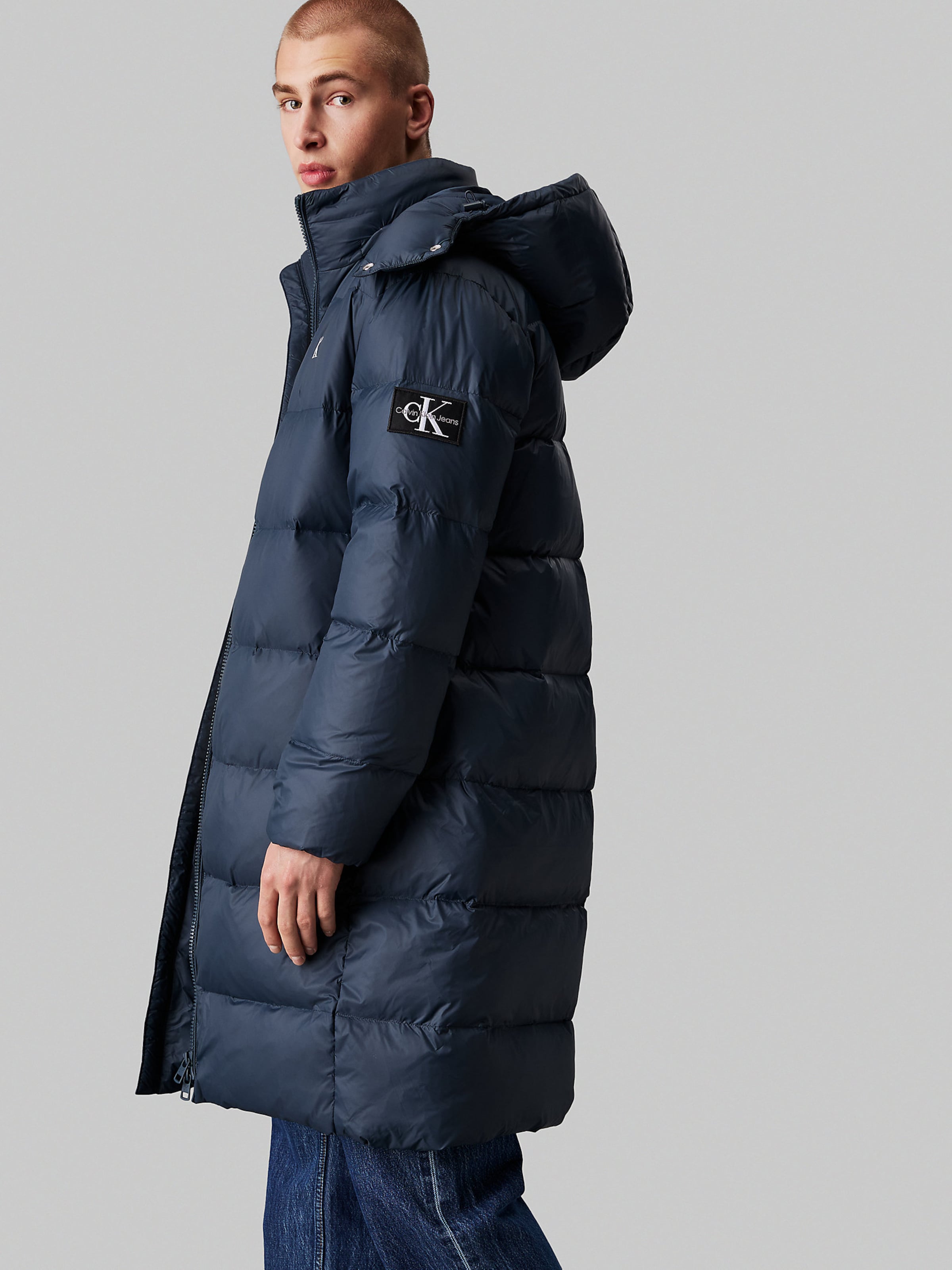 Calvin Klein Jeans Winter Jacket in Dark Blue ABOUT YOU