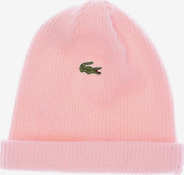 LACOSTE Hat & Cap in One size in Pink: front