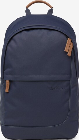 Satch Backpack 'Fly' in Blue: front