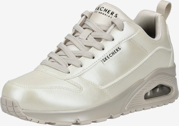 Baskets basses 'Uno - Galactic Gal' SKECHERS en blanc : devant