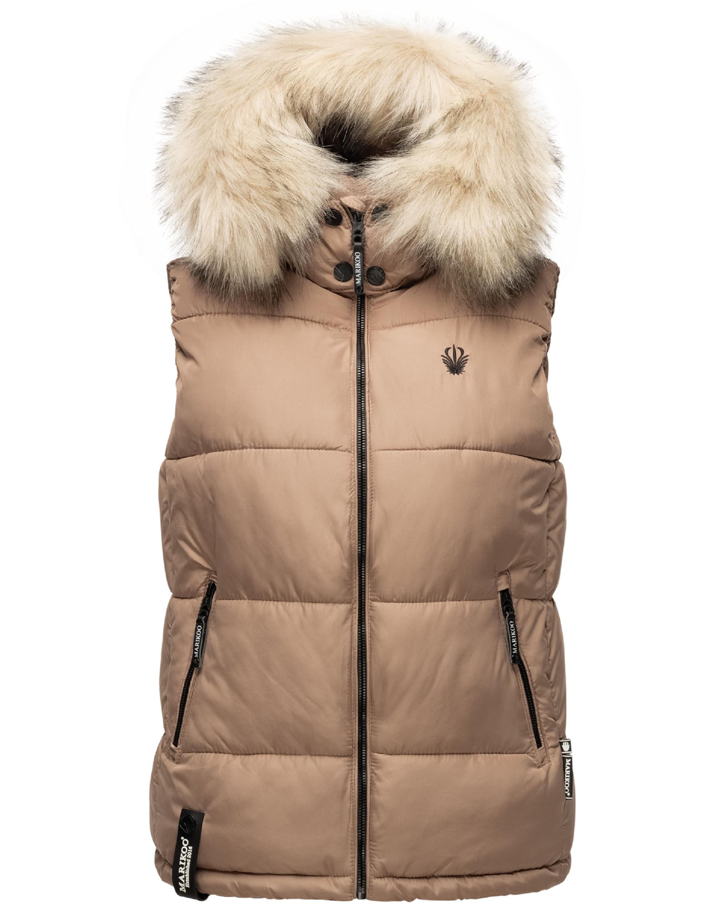 Gilet 'Eisflöckchen' MARIKOO en marron