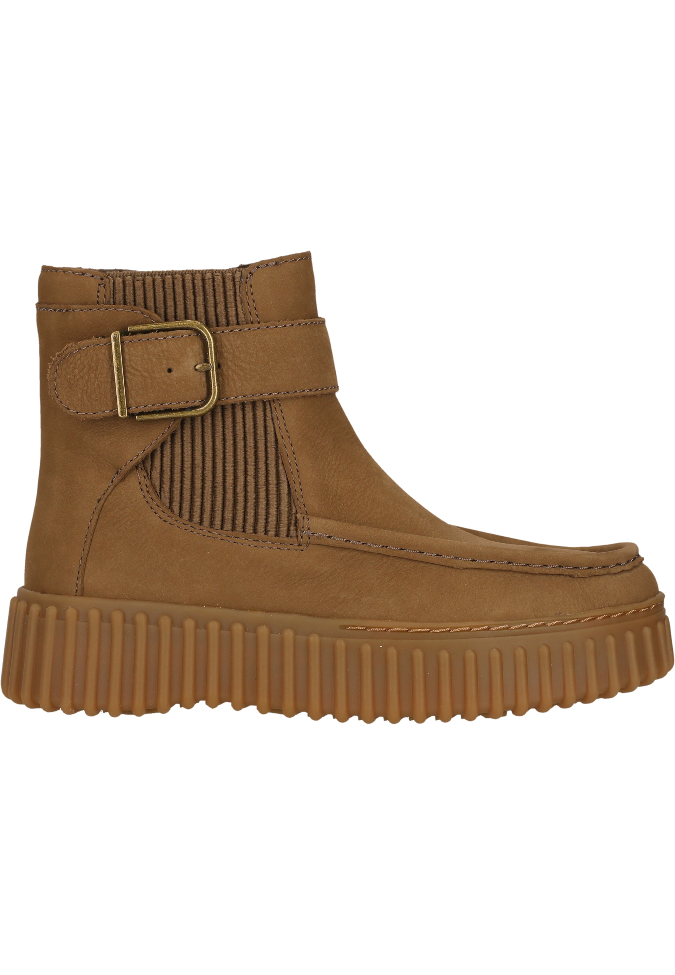 CLARKS Booties 'Torhill Buckle' in Brown