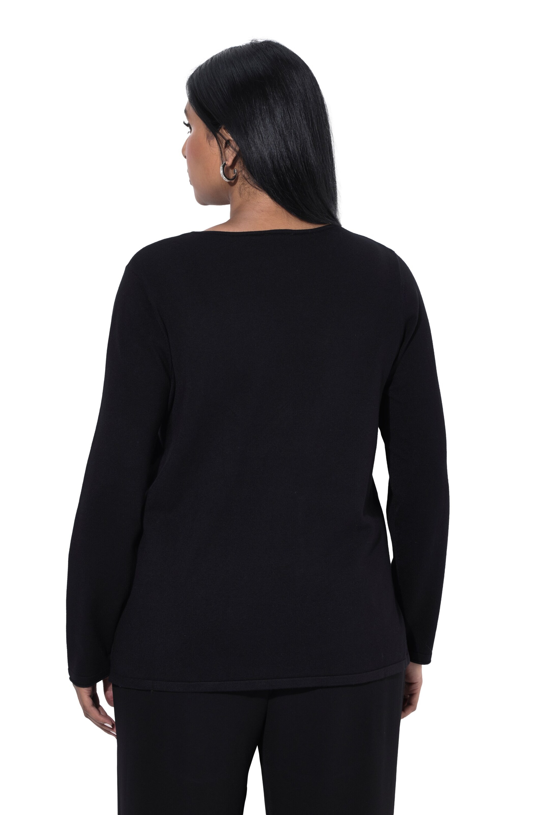 Ulla Popken Pullover in Schwarz