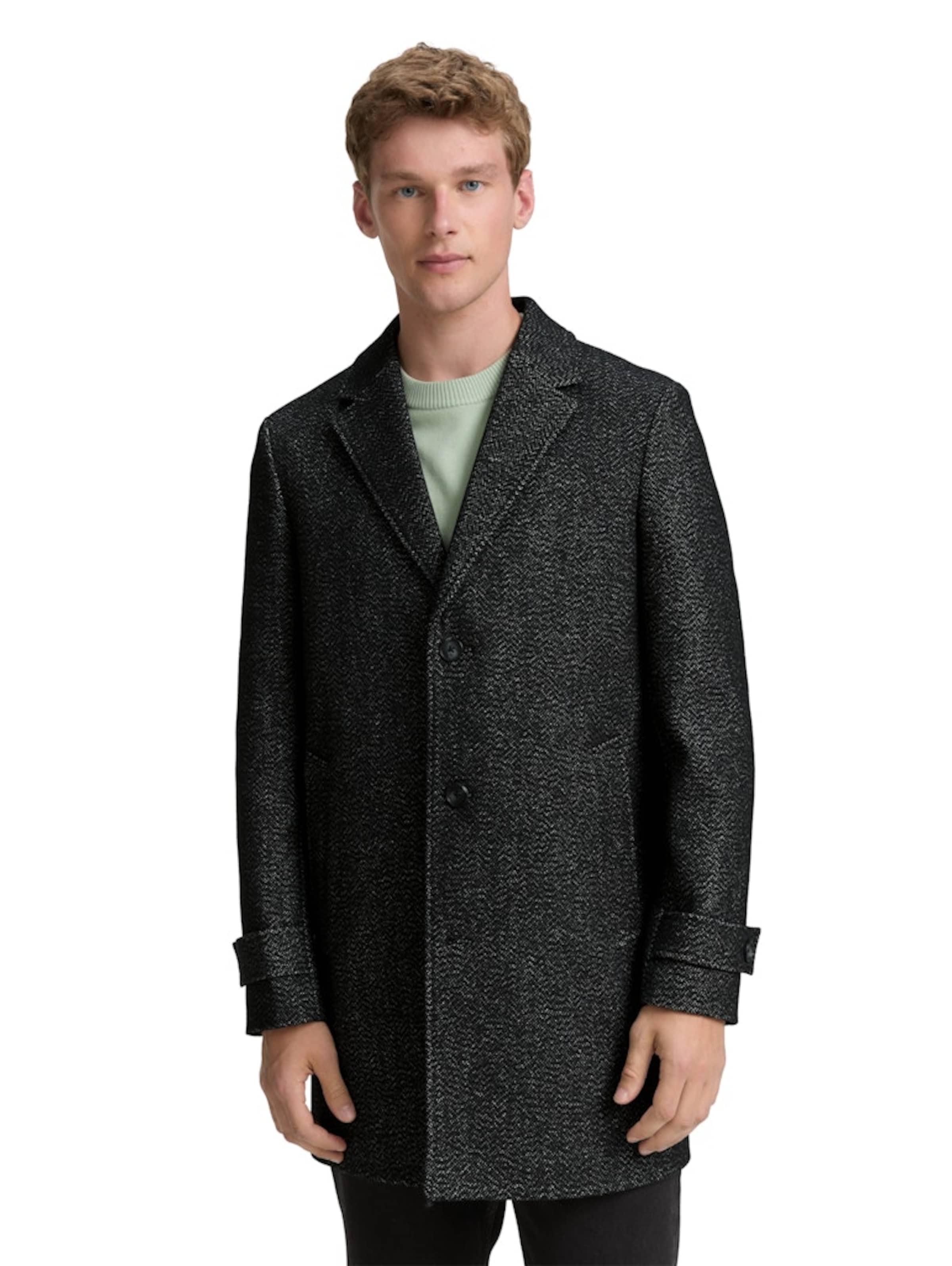 TOM TAILOR Winter coat in Black: front