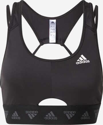 ADIDAS SPORTSWEAR Μπουστάκι Αθλητικό σουτιέν σε μαύρο: μπροστά