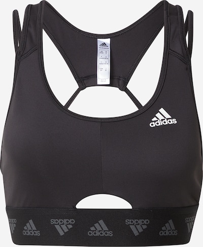 ADIDAS PERFORMANCE Sporta krūšturis, krāsa - pelēks / melns, Preces skats