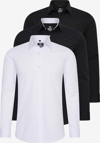 Rusty Neal Overhemd in Zwart: voorkant