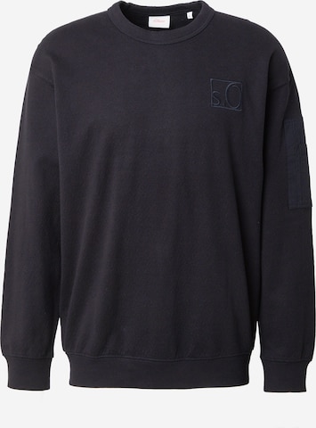s.Oliver Sweatshirt in Schwarz: Vorderseite