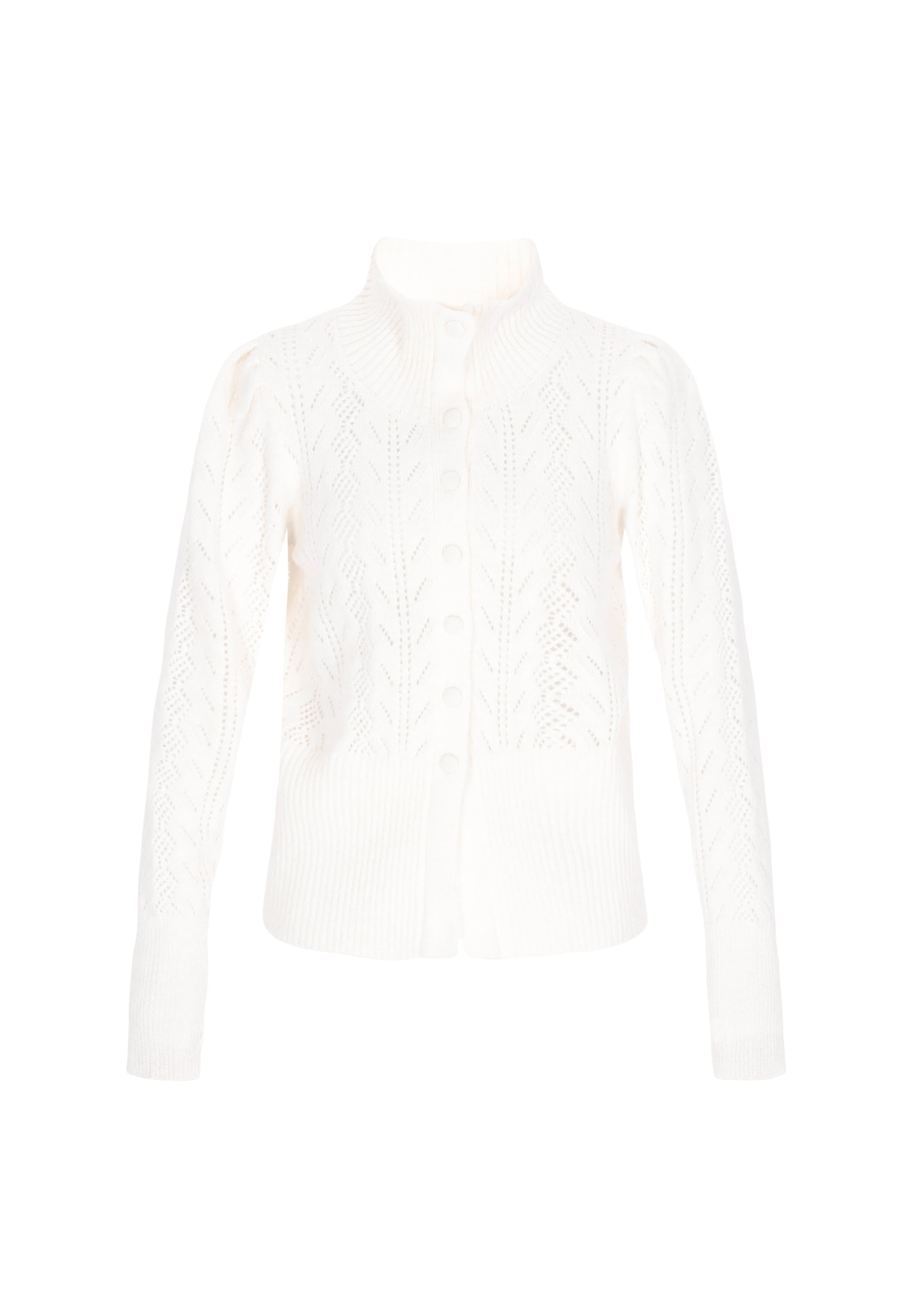 Cardigan 'Vintage' DreiMaster Vintage en blanc : devant