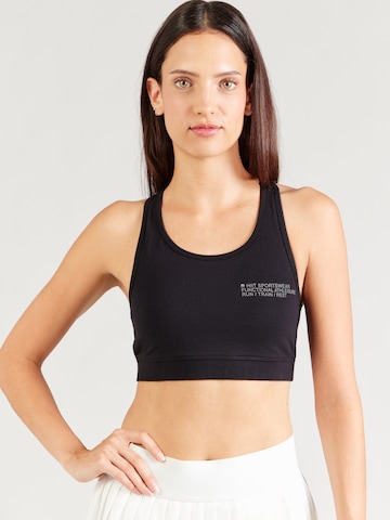 Bustieră Sutien sport de la HIIT pe negru: față