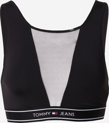 Tommy Jeans Bustier BH in Zwart: voorkant