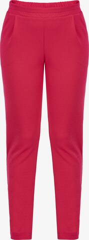 Karko Slim fit Pleat-Front Pants 'ERYKA' in Pink: front