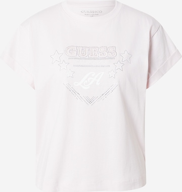 GUESS Μπλουζάκι 'LA STARS' σε ροζ: μπροστά