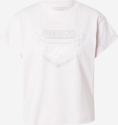GUESS Majica 'LA STARS' u pastelno roza / srebro / bijela, Pregled proizvoda