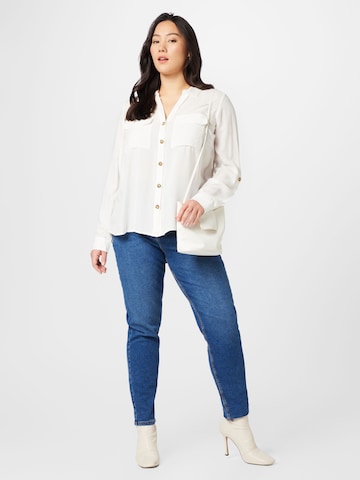 Chemisier 'Bumpy' Vero Moda Curve en blanc