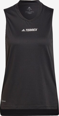 ADIDAS TERREX Sports Top in Black: front