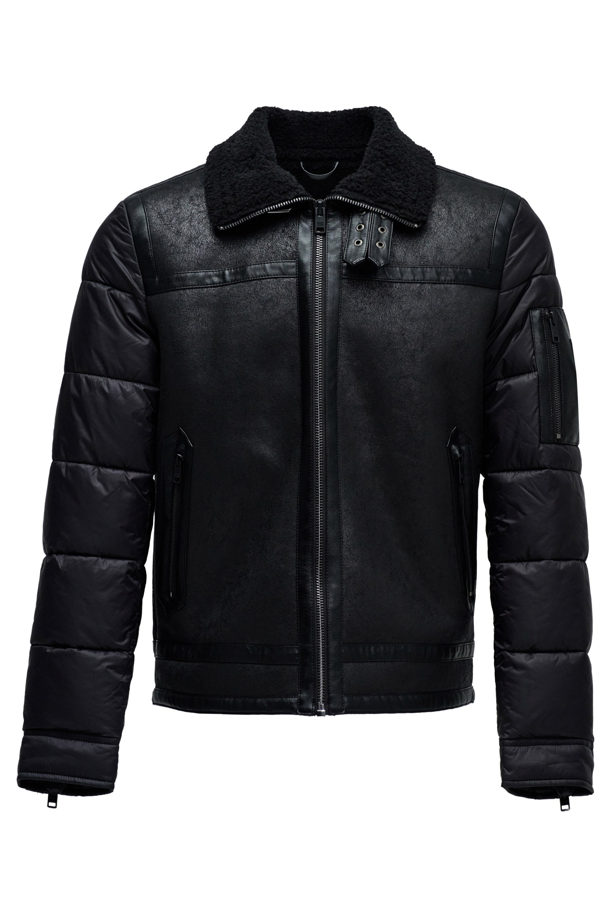 Salsa Jeans Winterjas in Zwart: voorkant