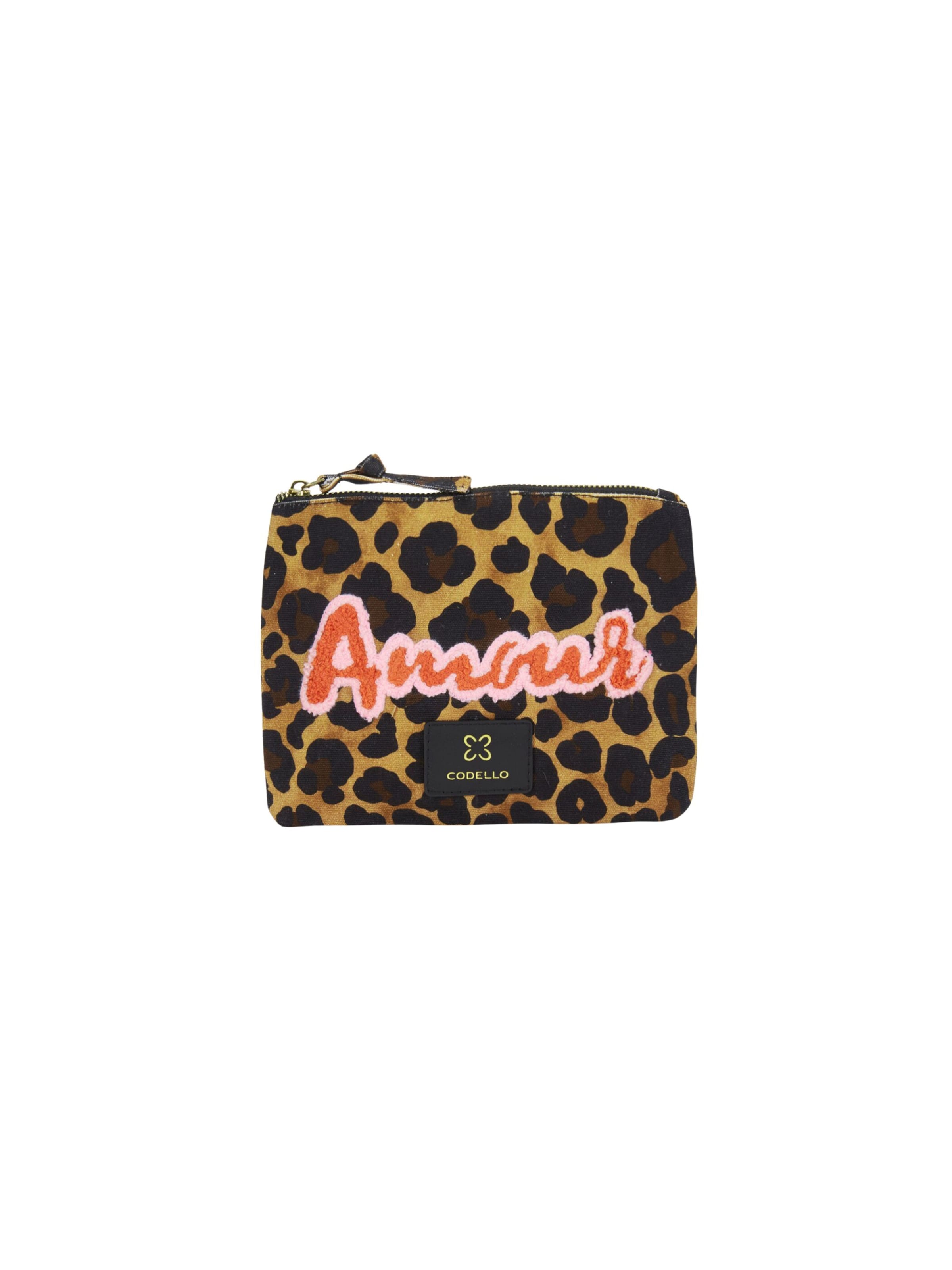 Trousse de maquillage CODELLO en marron : devant