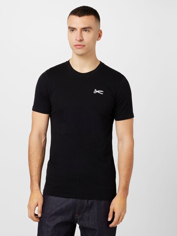 DENHAM T-shirt i svart: framsida