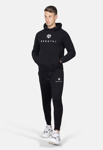 MOROTAI Tapered Sportbroek 'Corporate' in Zwart