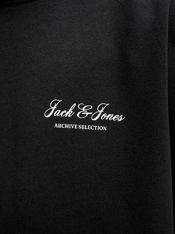 Bluză de molton 'JJEARCHIVE' de la Jack & Jones Junior pe negru