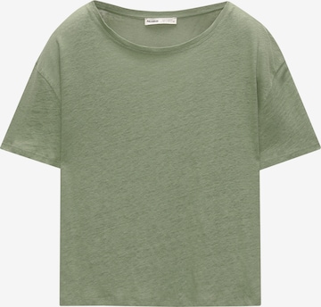 Pull&Bear T-shirt i grön: framsida