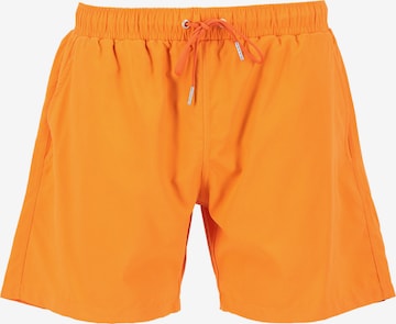 Maillot de bain ALPHA INDUSTRIES en orange : devant