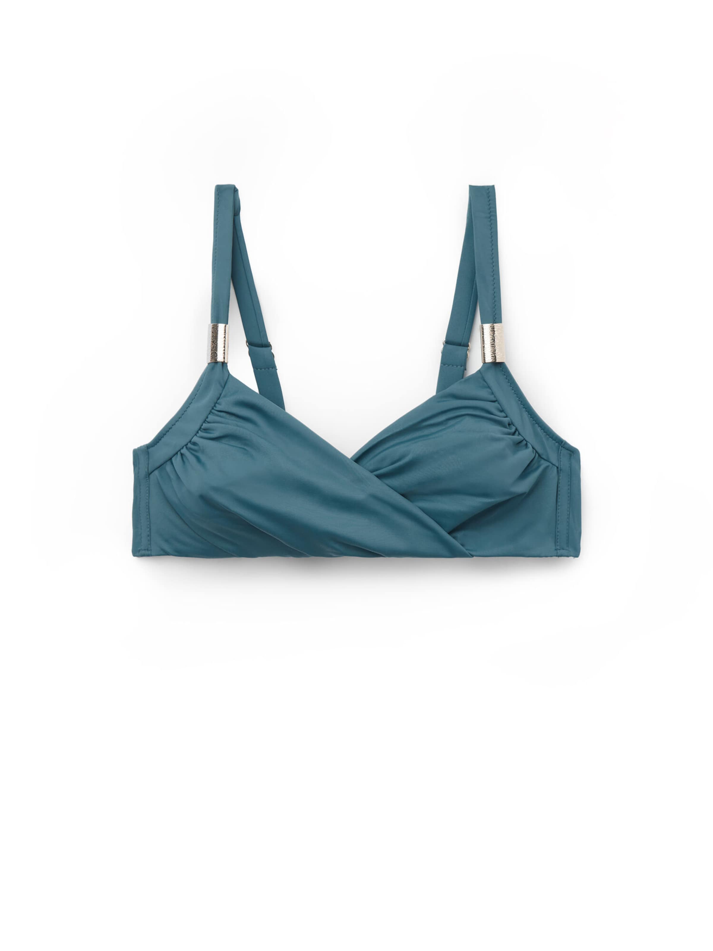 CALZEDONIA Bikini Top in Blue: front