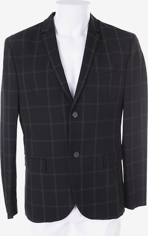 H&M Suit Jacket in L-XL in Black: front