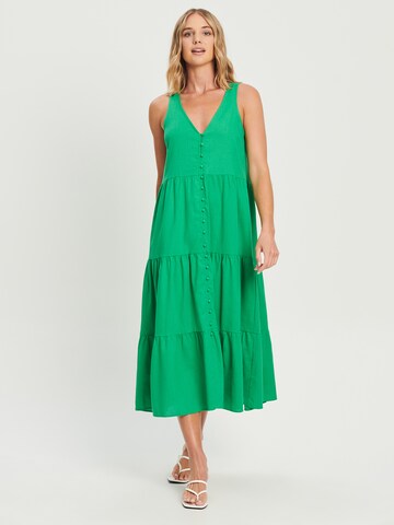 Robe d’été 'Edwina' Calli en vert : devant