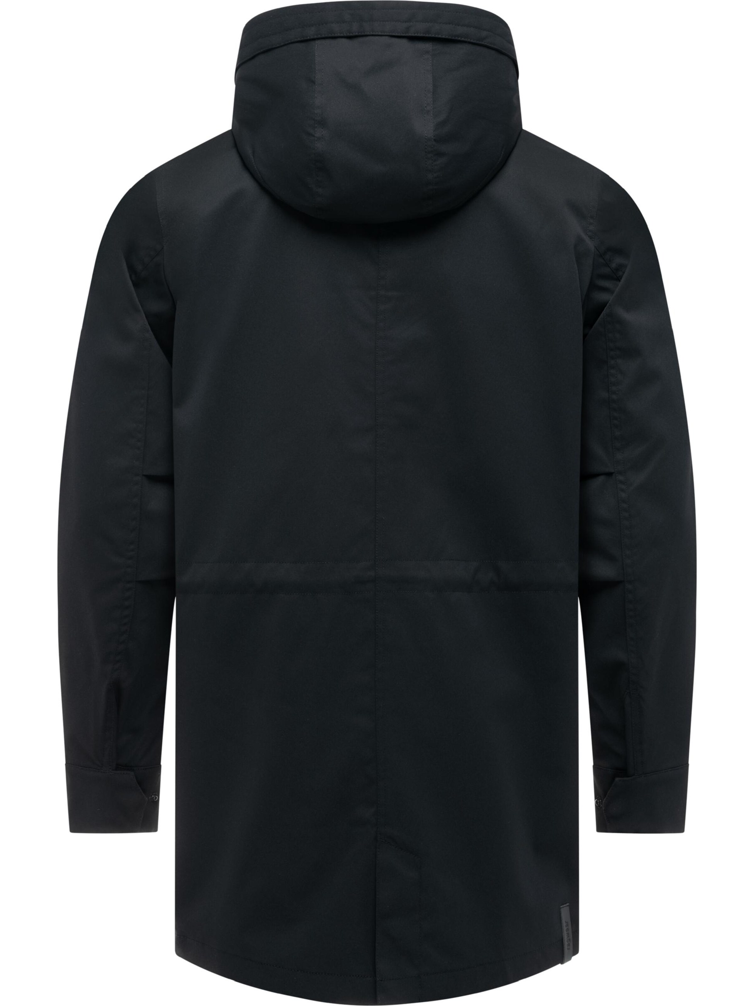 Ragwear Between-Seasons Coat 'Mr Smithem' in Black