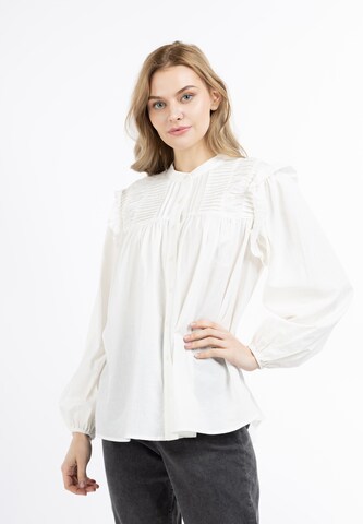 DreiMaster Vintage Блуза в бяло: отпред