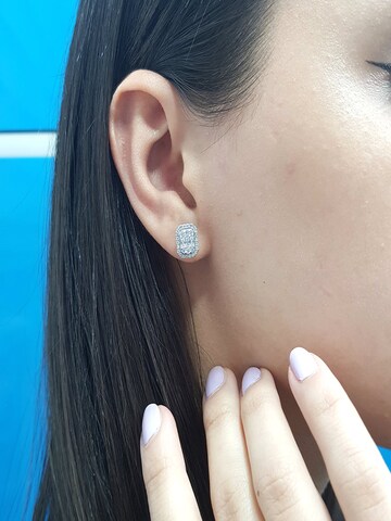 EinStein Diamant Earrings in Silver