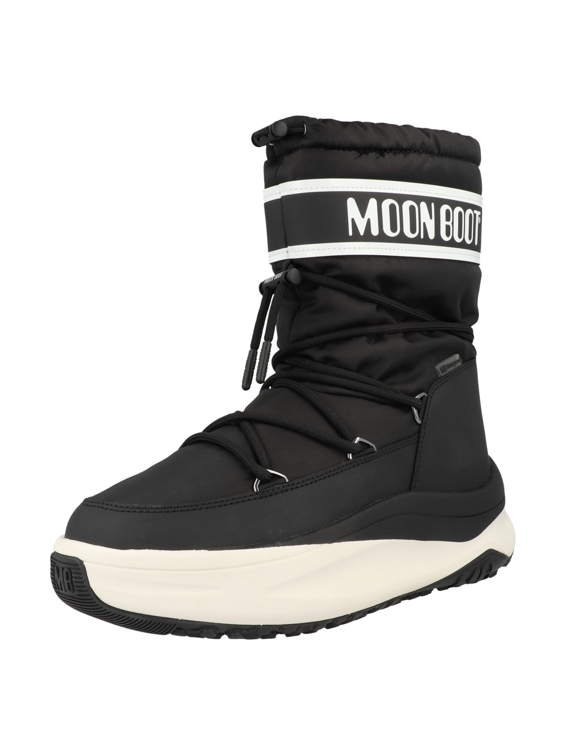 MOON BOOT - Botas 'Moon247 Polar' em preto: frente