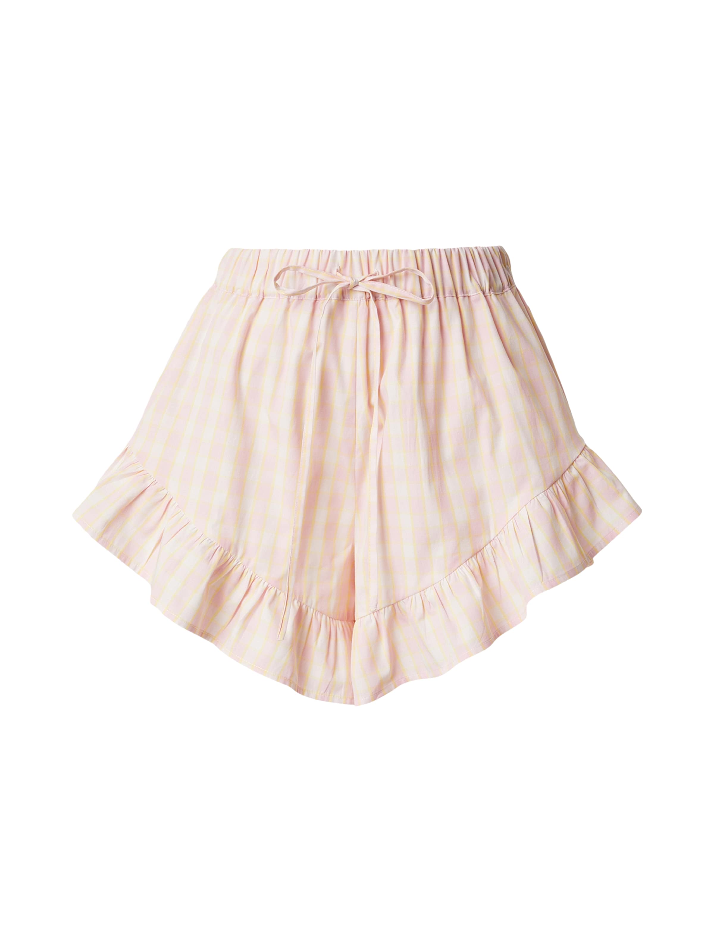 évasé Pantalon Tatiana Zidekova en jaune : devant