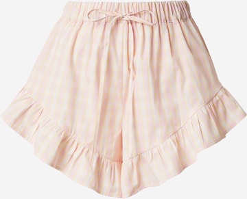 évasé Pantalon Tatiana Zidekova en jaune : devant