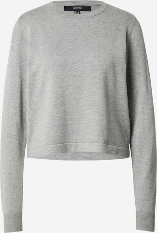 Pull-over 'VMSILJE' VERO MODA en gris : devant