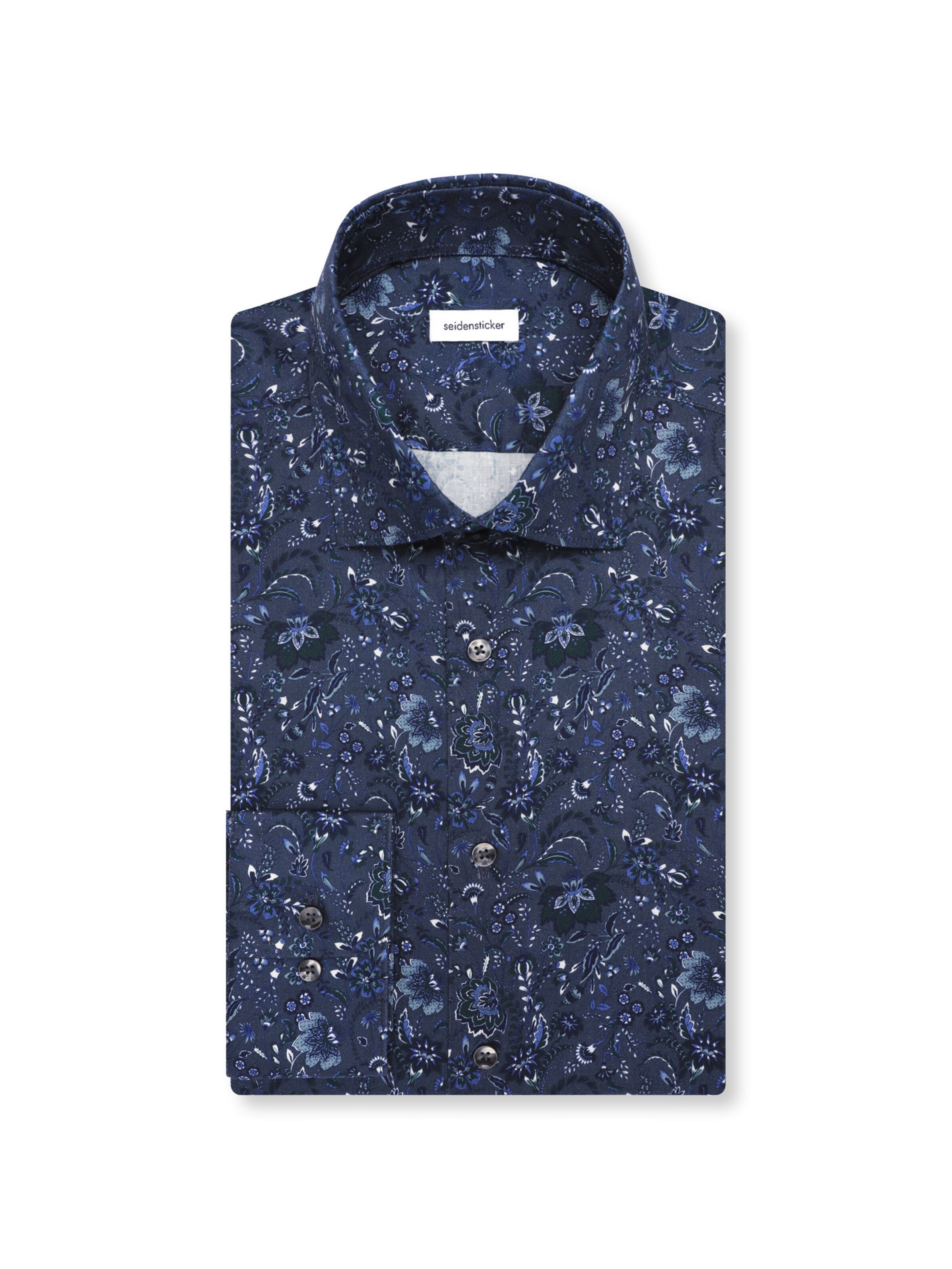 SEIDENSTICKER Slim Fit Hemd 'Smart Essentials' in Blau