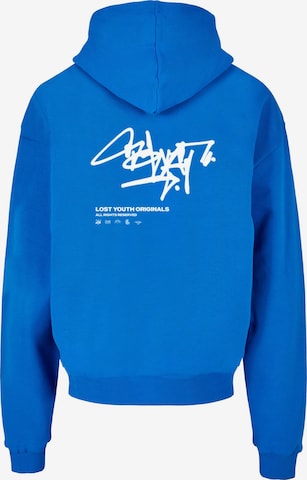 Lost Youth Sweatshirt 'Graffiti' in Blauw