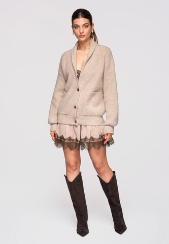 Ombre Gebreid vest 'Ow-Swcd-0104' in Beige