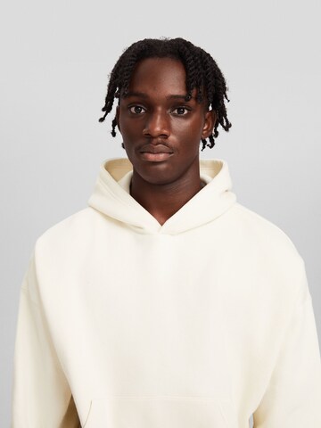 Sweat-shirt Bershka en blanc