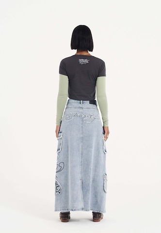 Ed Hardy T-Shirt 'Hellcat' in Grau